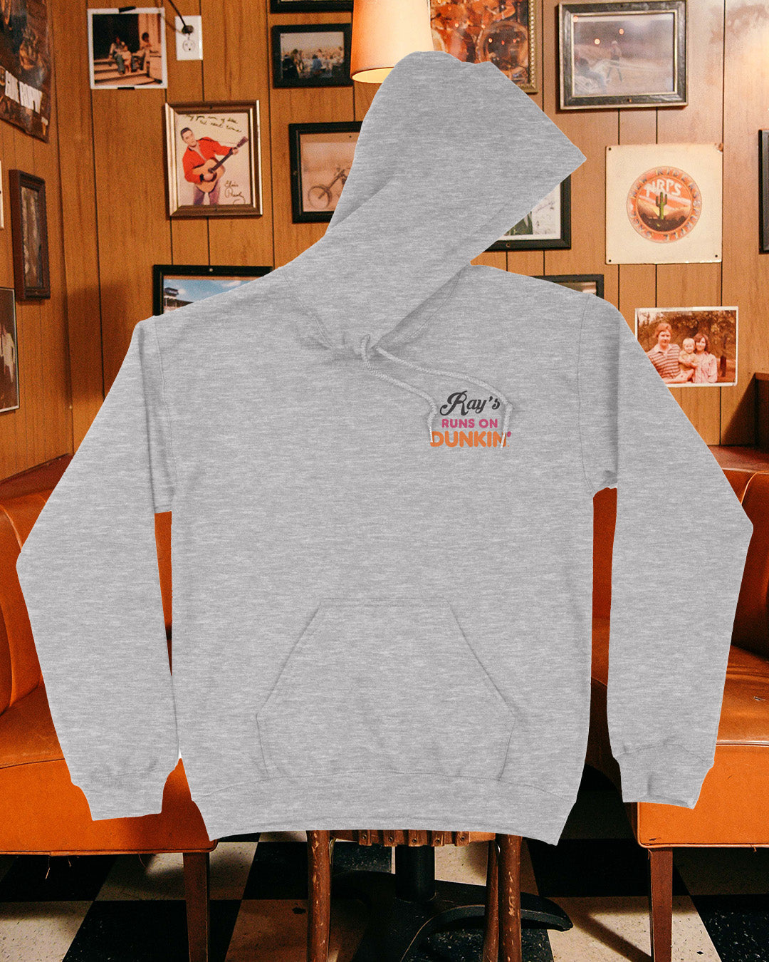 Runs On Black Dunkin Donuts Hoodie DUNKIN' DONUTS T-Shirt America